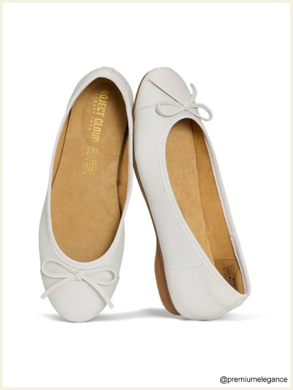 Genuine Leather Ballet Flats for Women - Memory Foam Non-Slip Mary Jane